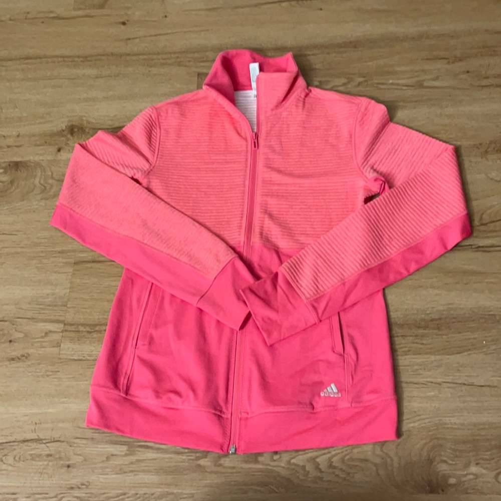 Bright Pink Women's Adidas Zip-up Jacket XS